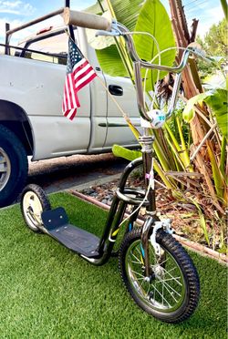 1987 SCHWINN YO! CHROMOLY 14” DELUXE PRO SCOOTER RARE BLACK CHROME