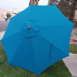 NEW 9' Teal Outdoor Patio Market Umbrella 