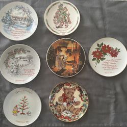 Lot Of Vintage Christmas Collector Plates