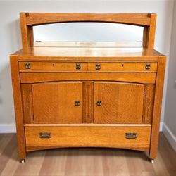 Antique Chittenden & Eastman Mission Tiger Oak Buffet / Sideboard