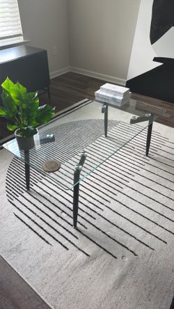 Clear Glass Coffee Table