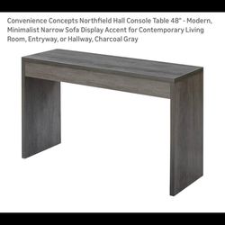 Convenience Concepts Northfield Hall Console Table 48" - Modern, Minimalist Narrow Sofa Display Acce