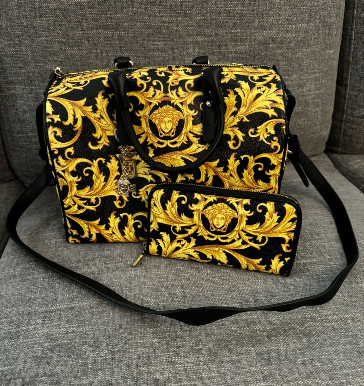 Versace Bag & Long Zip Wallet