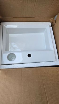 White Ceramic Bathroom Sink
