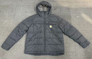 Carhartt Men’s Insulated Hooded Jacket – Black - Size M (A1G010042)