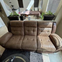 Reclining Couch Reclining Love Seat and Recliner For Sale