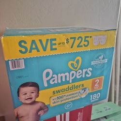 Pamper Swaddlers 180 Ct Size 2