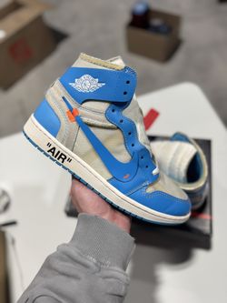 Jordan 1 Off White UNC 10.5M
