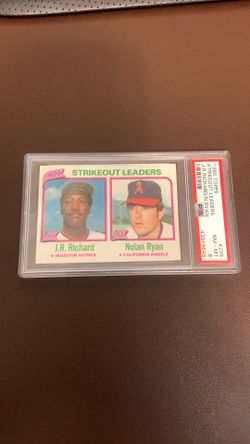 1980 Topps Nolan Ryan Strikeout Leader PSA 8