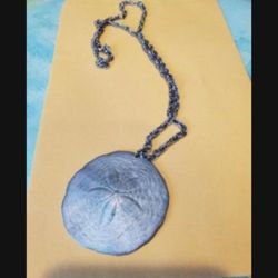 Vintage Pewter Star Fish Necklace 