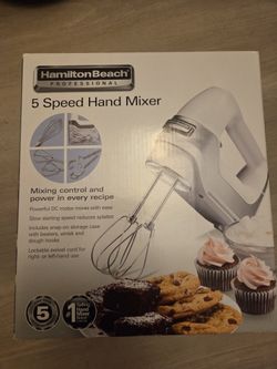 Hamilton Beach Professional 5-speed Hand Mixer, New