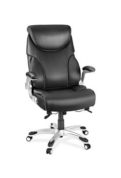 Black Leather High-Back Executive Office Chair
