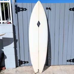 6'6 Surfboard Fish Twin Fin