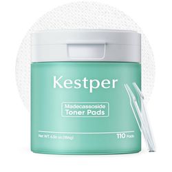 Brand: Kestper Madecassoside Blemish Toner Pads | 110 Pad Calming Face Pads with Centella Asiatica to Soothe,Balance Skin Tone,Fades Blemishes & Spots