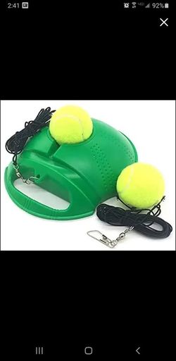 Tennis Trainer Rebound Ball - Solo Tennis Practice Trainer Gear - Complete Tennis Training Exercise