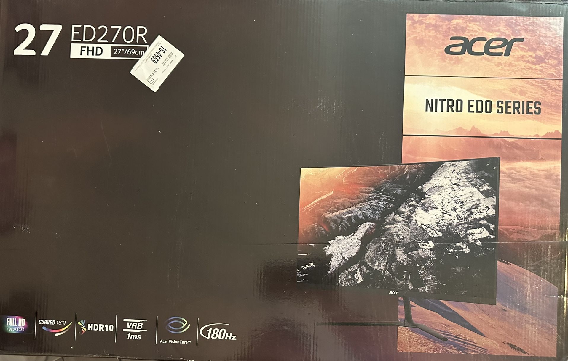 Acer 27” Curved Monitor 