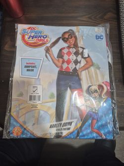 Harley quinn costume size 4-6 for 3-4 year old child