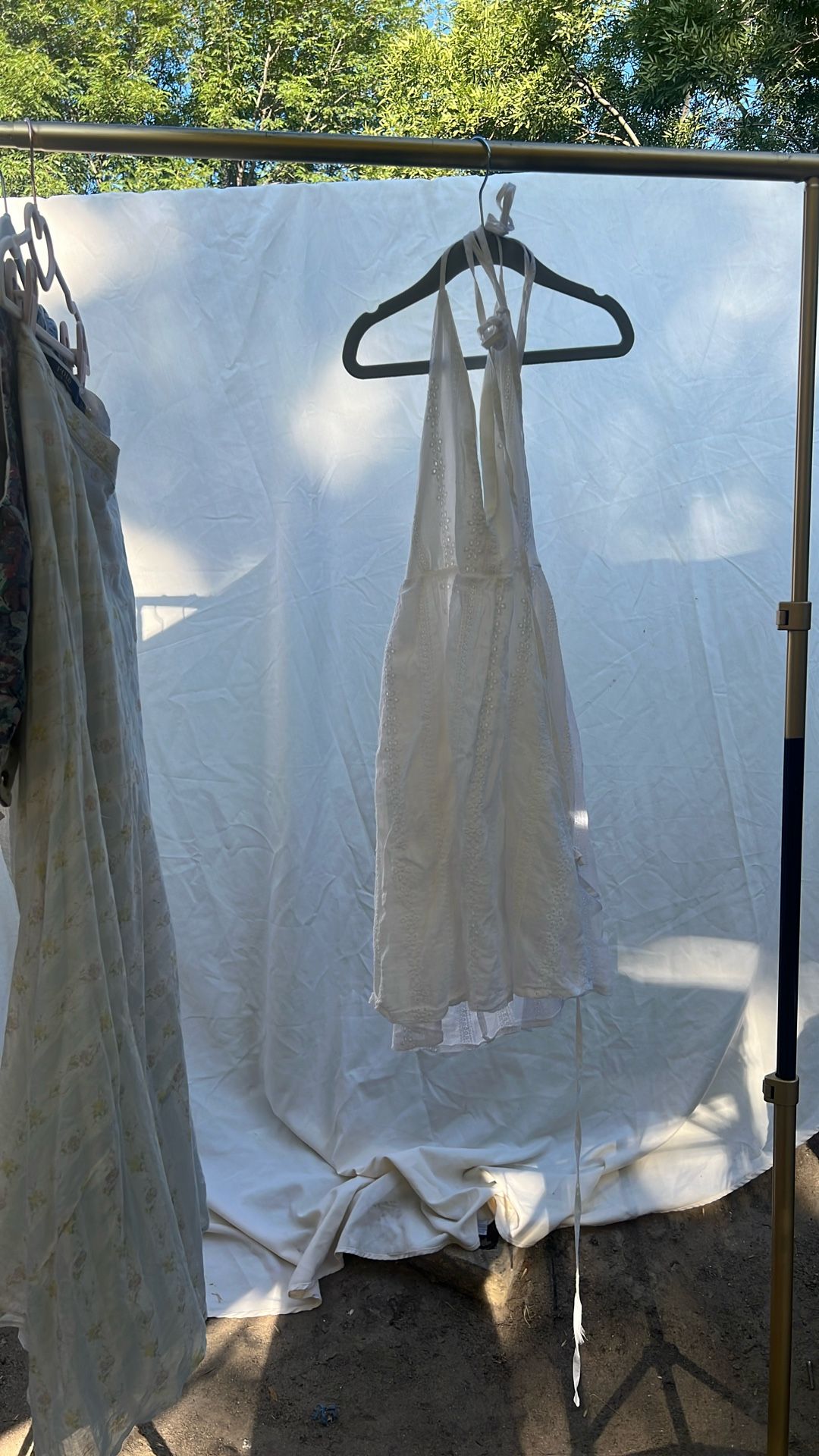 Extra Small White Lacey Dress SHEIN