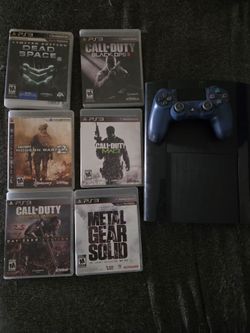PS3 Console Bundle with 6 Games and Controller