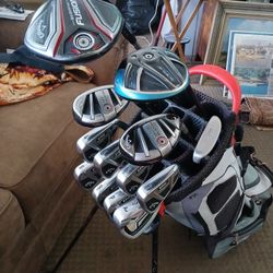 Callaway Golf RH Golf Club Set Stand Bag Balls 