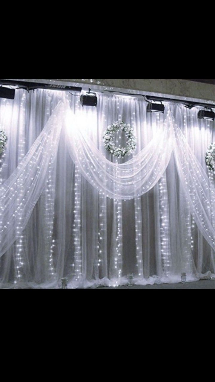 300 LED Window Curtain String Light and (color cool white)