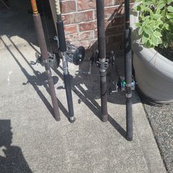 4 Halibut Rods And Reels