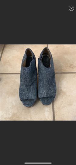 CALVIN KLEIN DENIM WEDGES