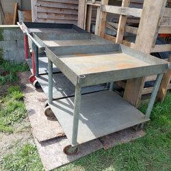 Industrial wheel carts.