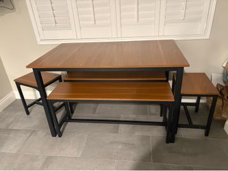 Dining room table benches and stools
