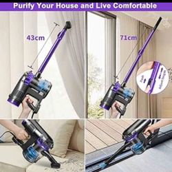 corded Vacuum Cleaner, Handheld Vacuum Cleaner Suitable for Pet Hair, Hard Floors, Carpets, 4 in 1 Lightweight Handhe