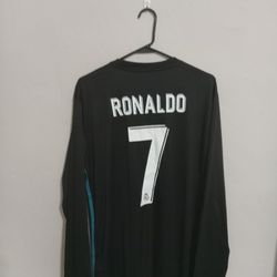 Real Madrid 2017-18 Away Ronaldo Jersey XL