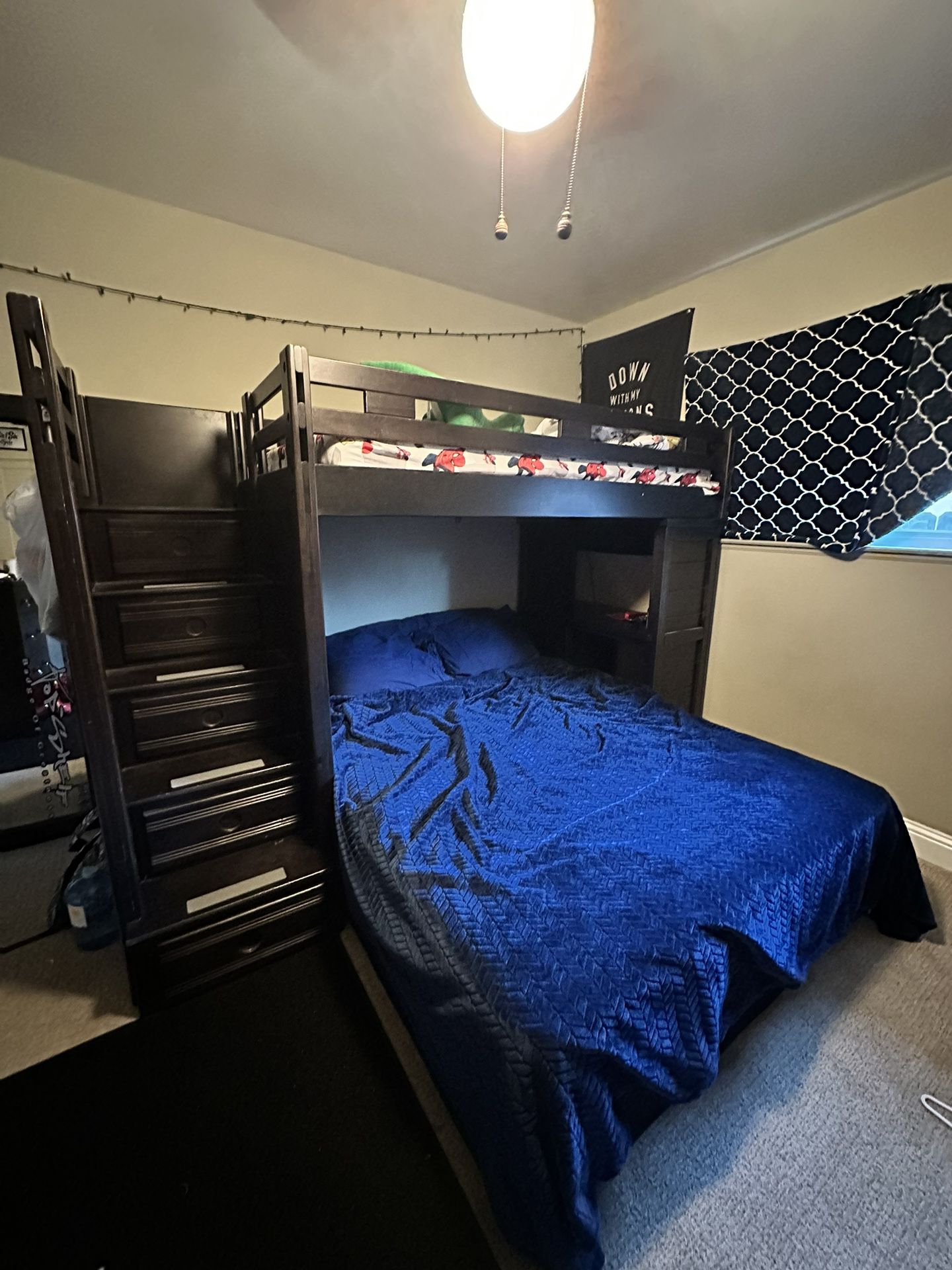 Bunk Bed W/ Desk & Drawers