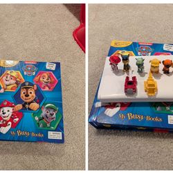 Paw patrol book set with 10 figures
