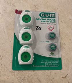 Gum Pro-Weave Dental Floss, 3-count & 2 Travel Units