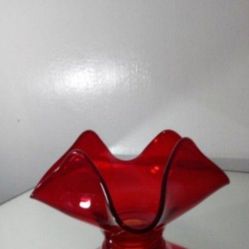 VIKING HANDKERCHIEF DISH - CANDY DISH - CANDLE HOLDER 7"×4" - Z1000