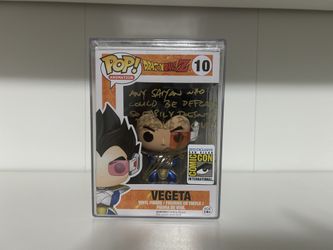 Vegeta Funko Double Signed (English and Japanese VA)