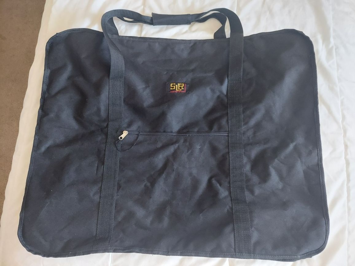 Large Duffle Moving - Travel - Storage Luggage Bag - Foldable - Black - 29" L ×13" W × 23" H