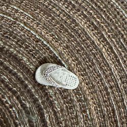 Sterling silver sandal pendant