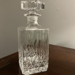 Royal Crystal Rock (RCR) Lead Crystal Square Spirit Decanter (