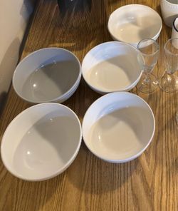 Set of 5 Ceramic Bowls
