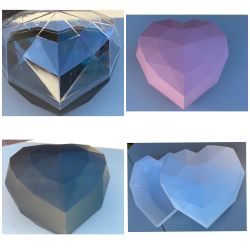 Heart Plastic Rose Box