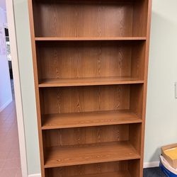 Wood Bookcase 5 Shelf From Hon Furniture