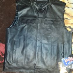 Extra Large Leather Vest