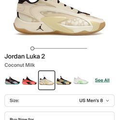 Jordan Luka 2 Coconut Milk Men’s Size 8 