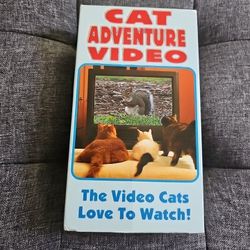Cat Adventure Video VHS Cats Love To Watch RARE 1997