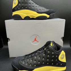 Nike Air Jordan 13 Oregon Ducks Track & Field DS Sz 7 Black & Yellow Exclusive