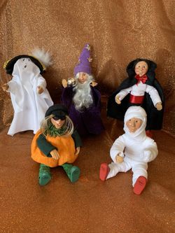 Vintage Byers Choice Poseable Halloween Collectibles