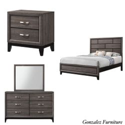 4 pcs queen bedroom set