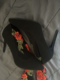 Rose Thigh High/high Heels 