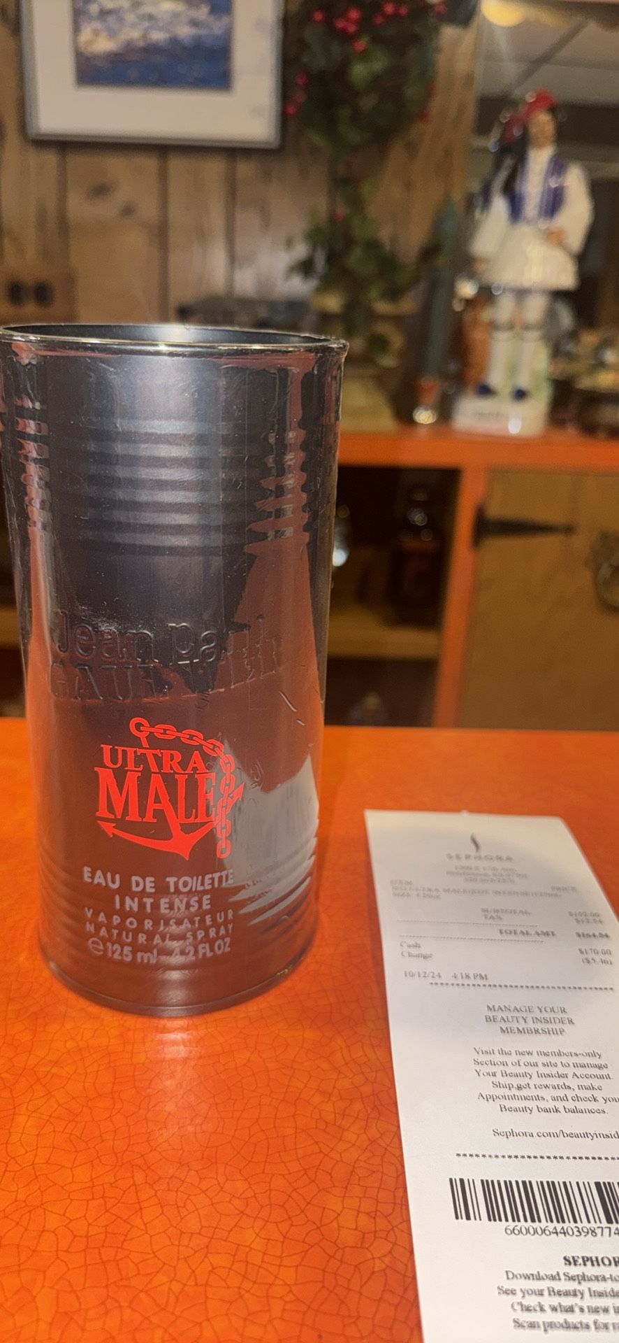 Jean Paul Gaultier Ultra Male EDT Intense 125ml / 4.2 fl oz | Men's Sweet Oriental Fragrance NEW